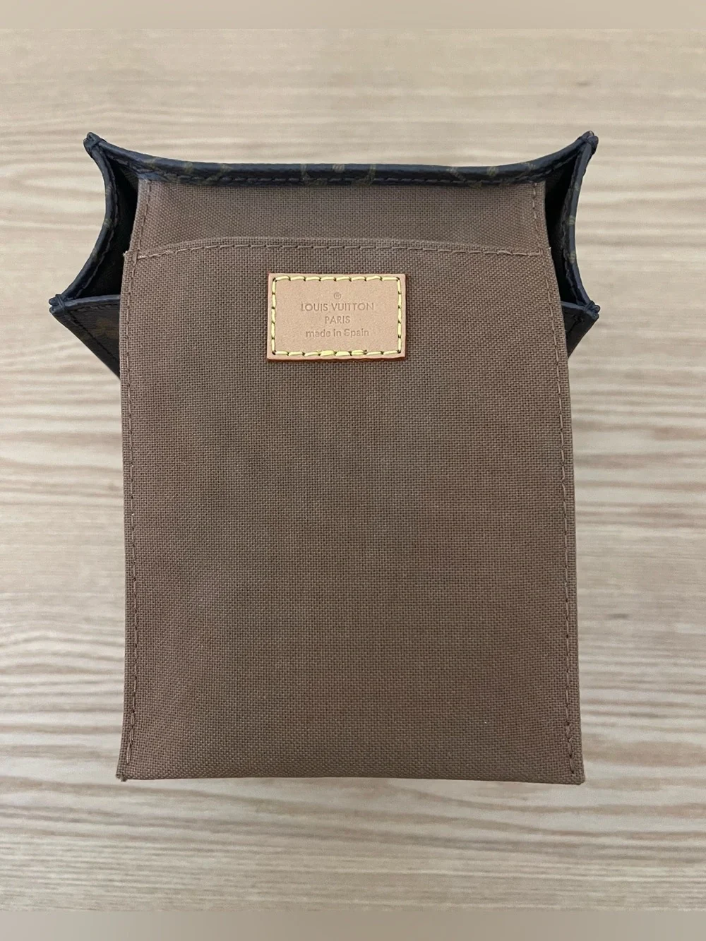 LOUIS VUITTON Petit Sac Plat Crossbody Monogram Canvas Bag Like New
